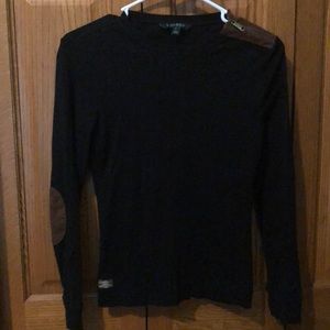 Cute long sleeve top with elbow patch